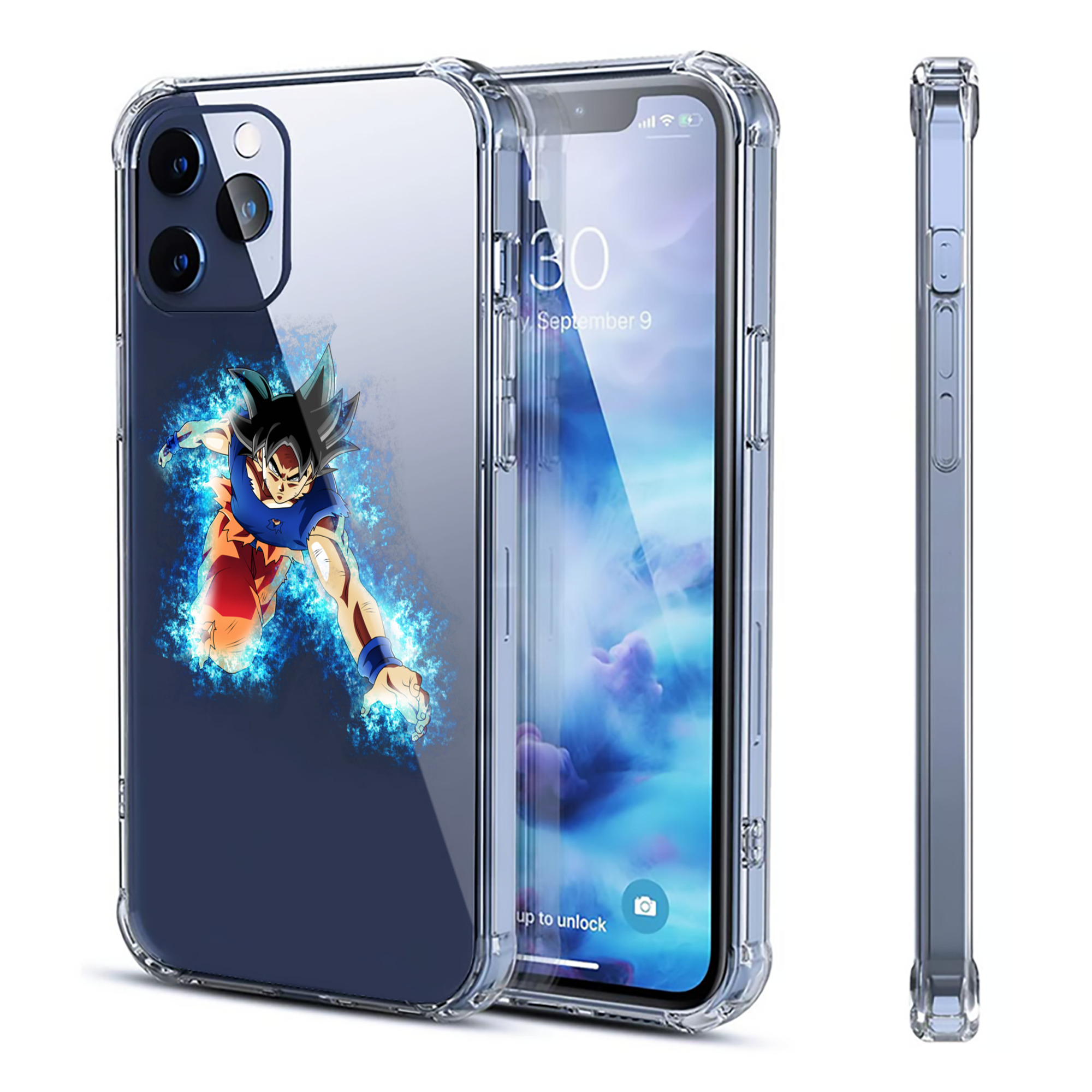 （画像用） ドラゴンボール 孫悟空（そん ごくう）Son Goku カカロット DRAGON BALL Kakarotto 【iPhone 12シリーズ対応】透明スマホケース（クリアソフトケース）